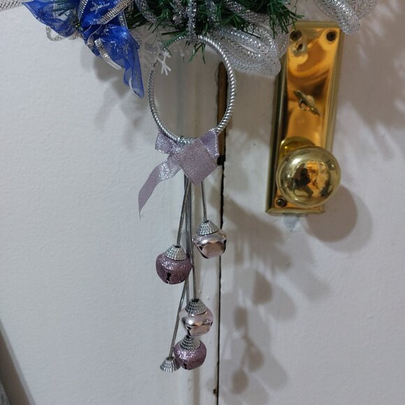 Handmade DIY Holiday Festive Wreath Xmas Holiday Decor Happy Greetings - Picture 7 of 8